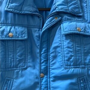Stylish Blue Quilted Jacket vintage